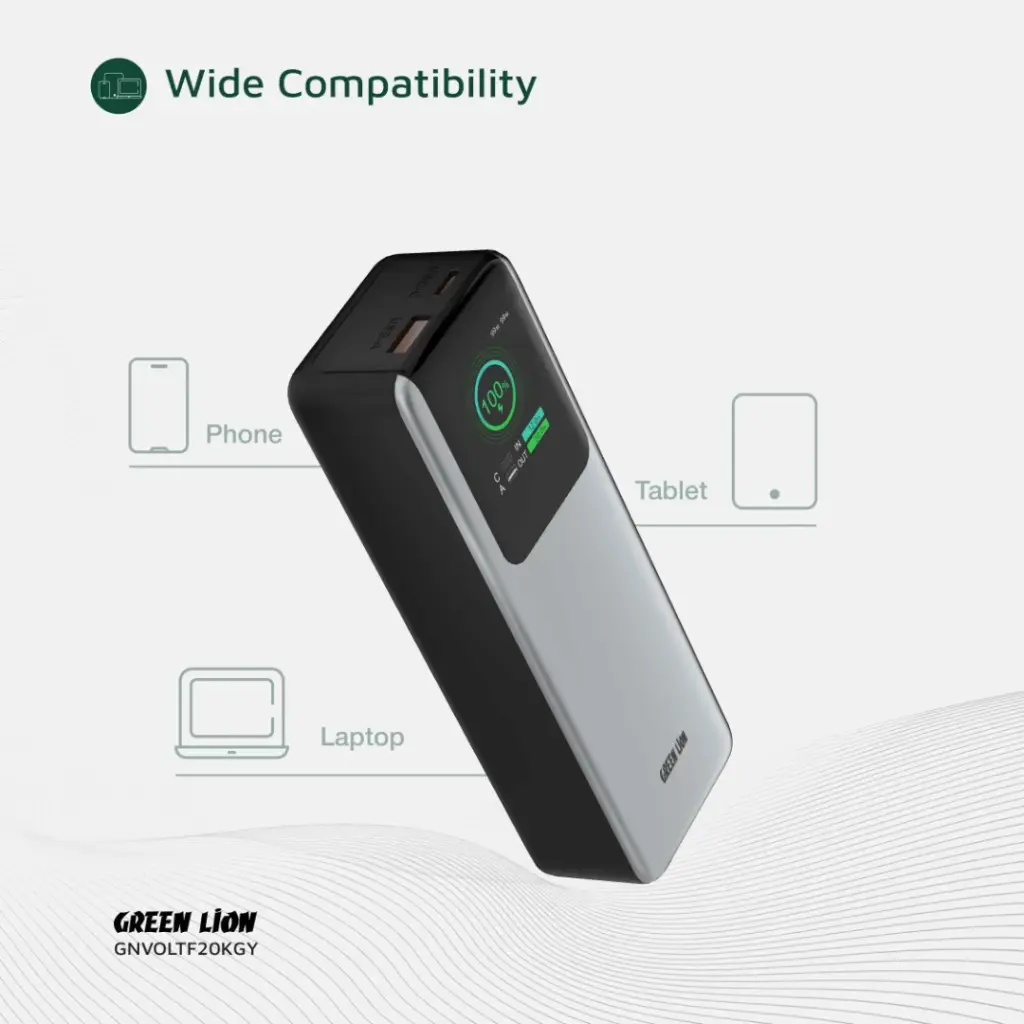 پاوربانک 20000mAh گرین لاین مدل VOLTURA