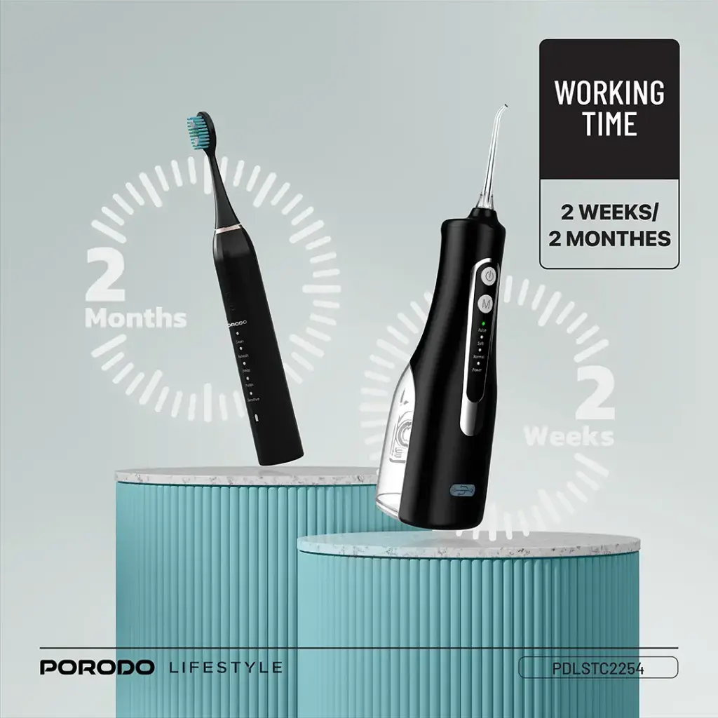 ست مسواک برقی و دستگاه دهانشویه پرودو مدل ULTIMATE ORAL CARE
