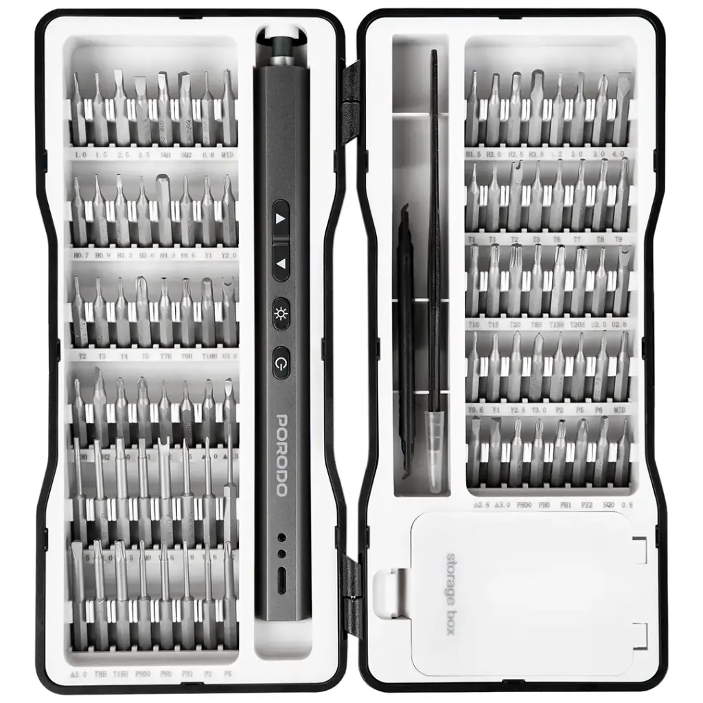 کیت پیچ گوشتی شارژی پرودو مدل TECHFIX 97IN1 SCREWDRIVER