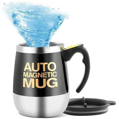 ماگ همزن دار استیل مدل SELF STIRRING MUG