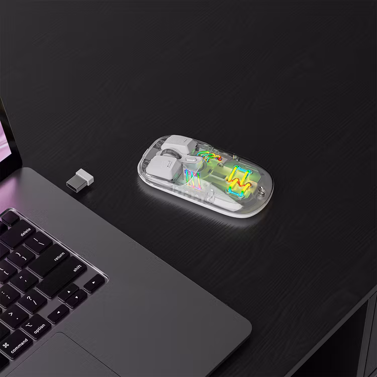 موس بی سیم پرودو مدل TRANSPARENT DUAL MODE
