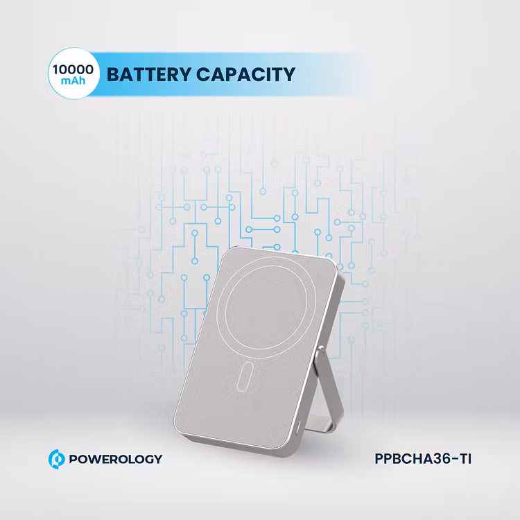 پاوربانک مگ سیف پاورولوژی مدل GLASS SURFACE 10000mAh