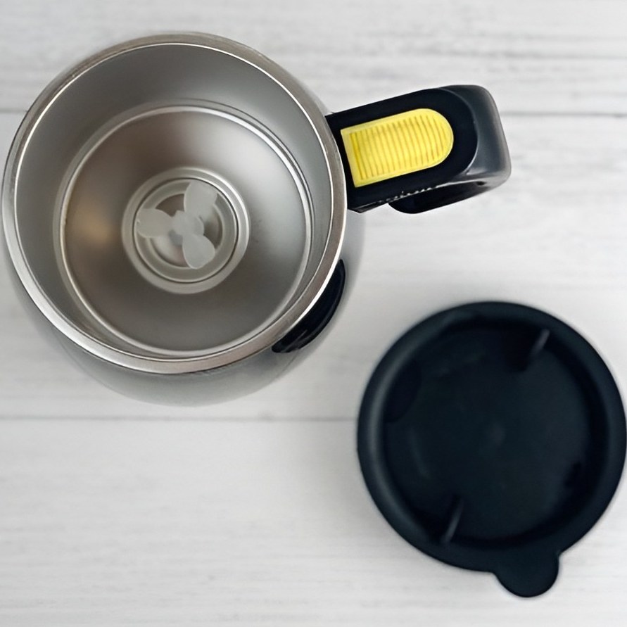 ماگ همزن دار استیل مدل SELF STIRRING MUG