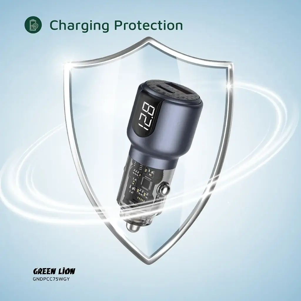 شارژر فندکی گرین لاین مدل DUAL PORT