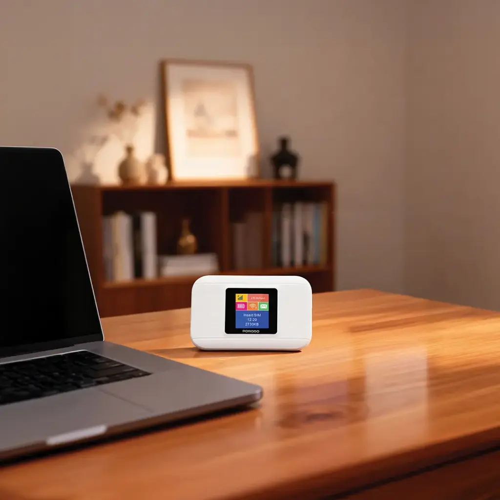YOPSHOP.IR-Porodo Nexfi 3000mAh 4g LTE Portable WiFi Router Multi-User Connection