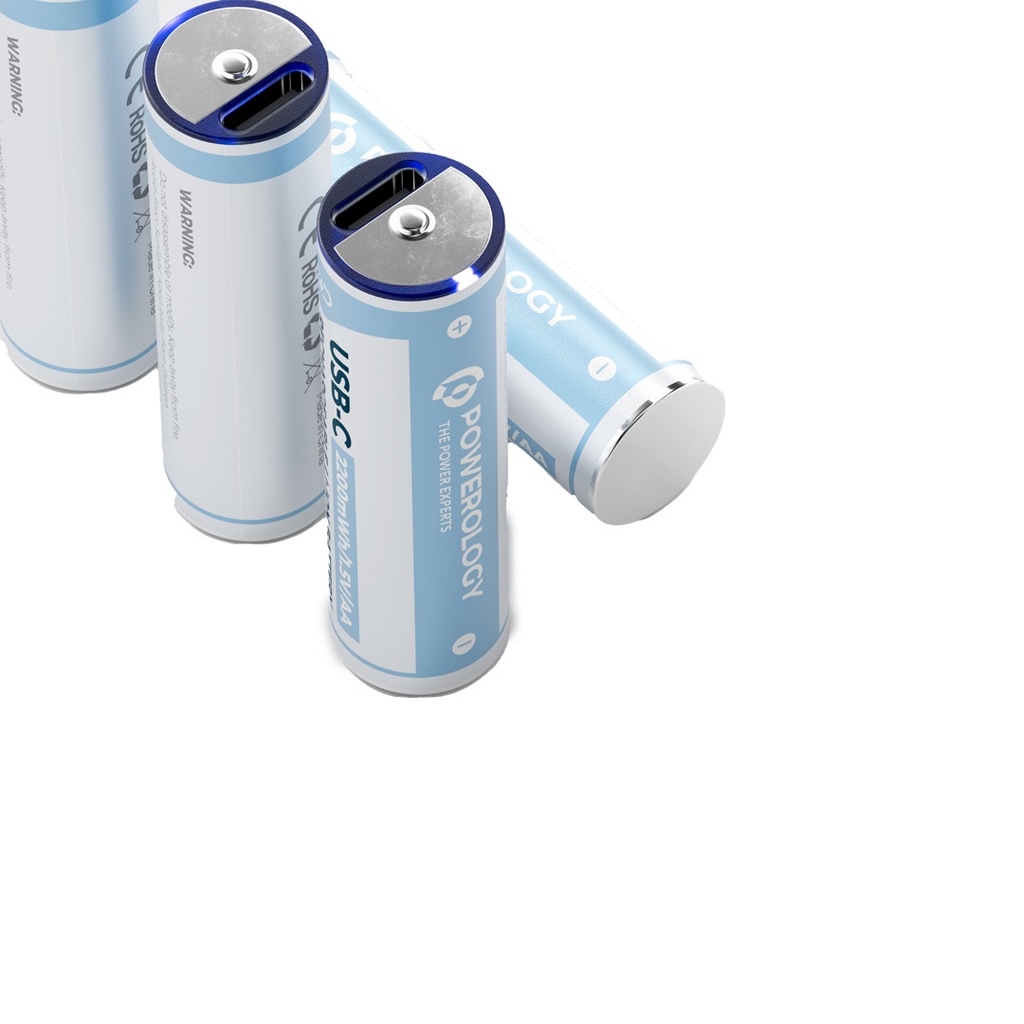 YOPSHOP.IR-Powerology AA 2-Pack USB-C Rechargeable