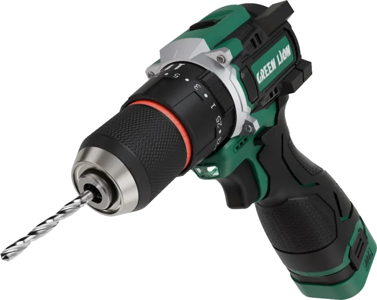 دریل شارژی چکشی براشلس 18ولت گرین لاین مدل GD-15 PRO