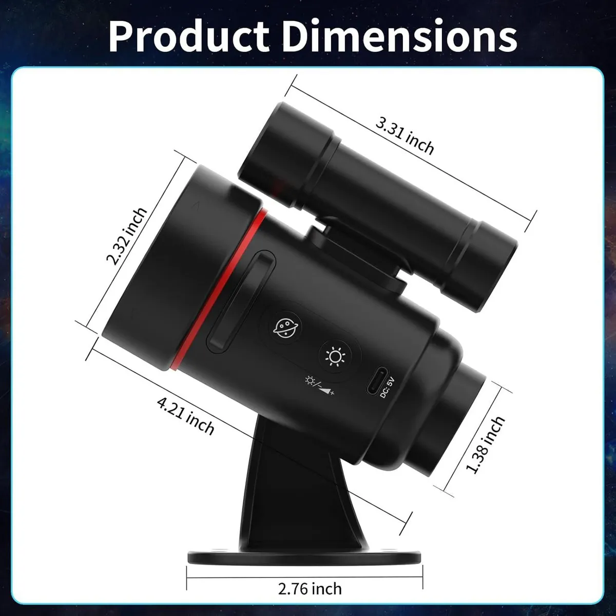 پروژکتور کهکشانی و چراغ خواب VANSMAGO مدل DWMD-02