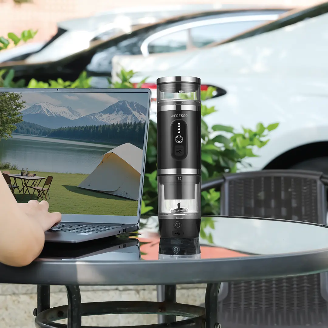 اسپرسوساز شارژی قابل حمل و کفساز شیر لپرسو مدل 4IN1 PORTABLE