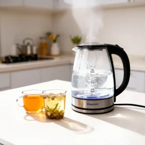 کتری برقی شیشه‌ای هوشمند پرودو مدل PYRO