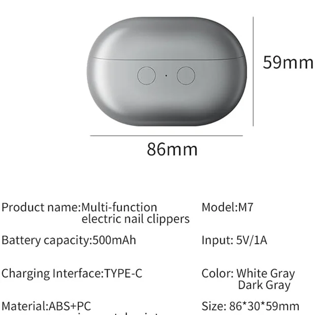 ناخن‌گیر هوشمند چندکاره مدل MULTI FUNCTION M7