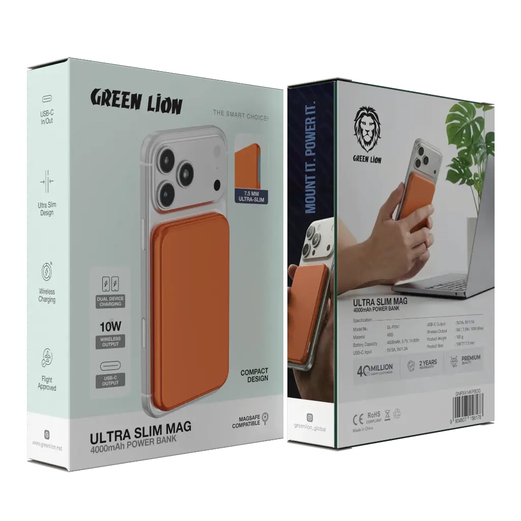 پاوربانک مگ سیف 4000mAh مدل ULTRA SLIM MAG