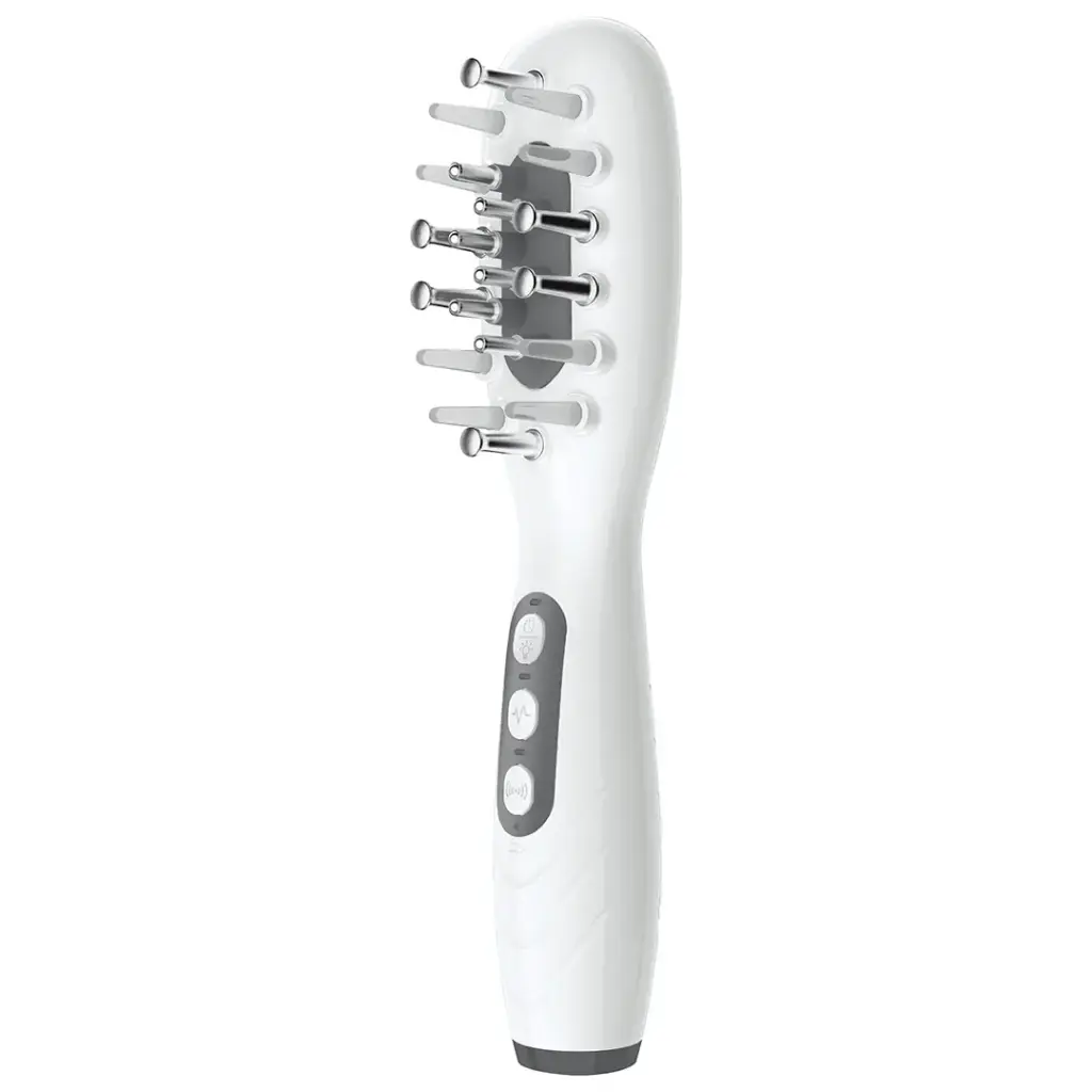 شانه ماساژور و روغن‌رسان پوست سر پرودو مدل LIGHT THERAPY