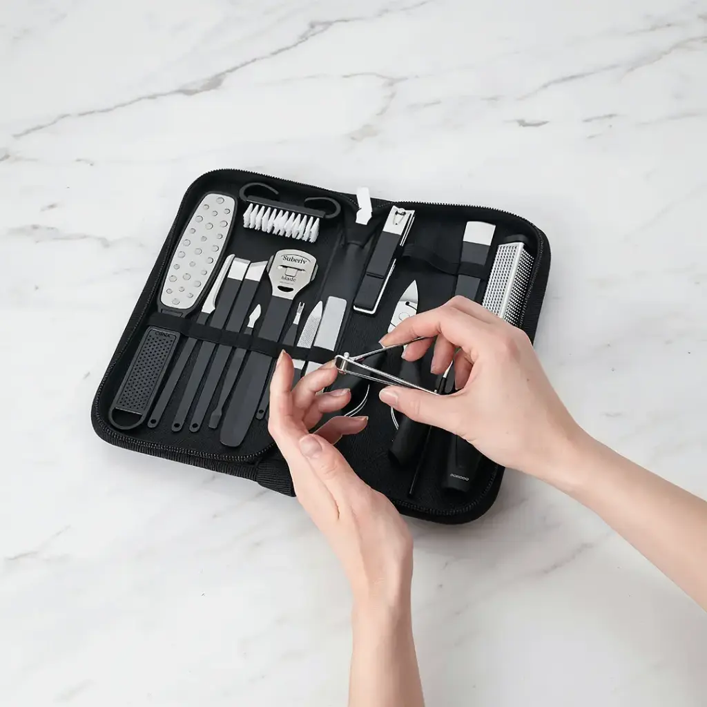 ست مانیکور و پدیکور 16 تکه پرودو مدل PORTABLE NAIL CLIPPER