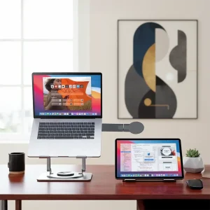 استند لپتاپ تاشو پرودو مدل DUAL FOLDABLE 360°