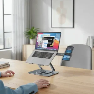 استند لپتاپ تاشو پرودو مدل DUAL FOLDABLE 360°
