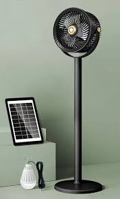 پنکه شارژی همراه با پنل خورشیدی مدل SOLAR FLOOR FAN