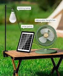 پنکه شارژی همراه با پنل خورشیدی مدل SOLAR FLOOR FAN