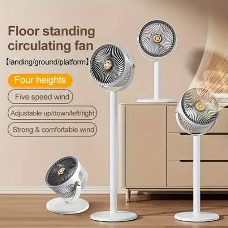 پنکه شارژی همراه با پنل خورشیدی مدل SOLAR FLOOR FAN