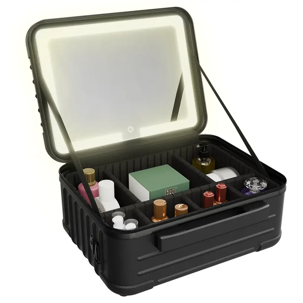 کیف لوازم آرایش پرودو رینگ لایت دار مدل MAKEUP BAG WITH DETACHABLE